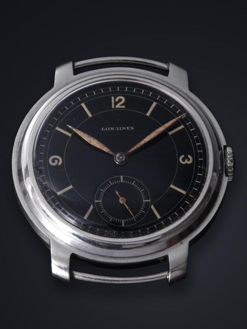 Longines reference 4296, black luminous sector dial