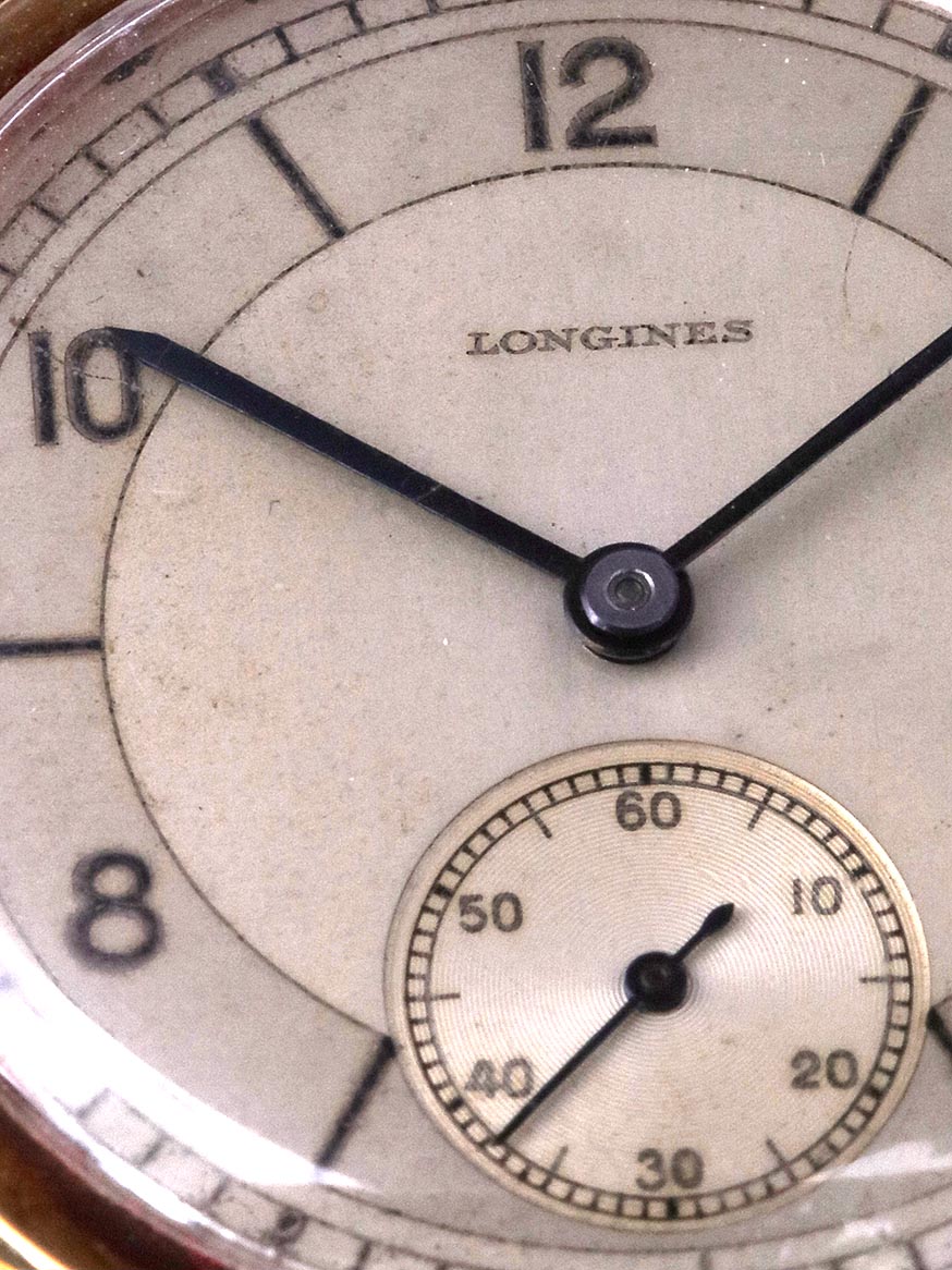 Longines coin edge sector dial 18k NOS ChronoVantage